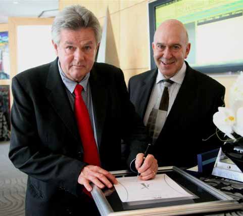 James Allan with Geoff Rothschild